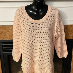 In every story- Ladies Baby Pink Cotton Knit Sweater